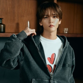 LOVE YOU LS Tee(Black Fade) 詳細画像