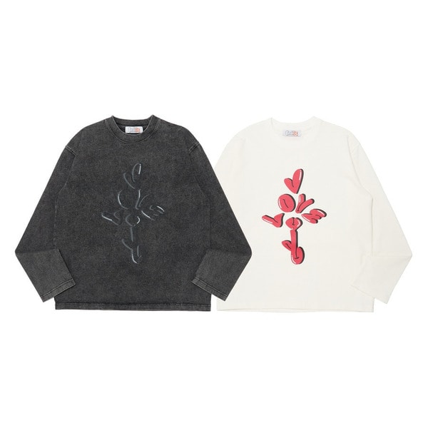 LOVE YOU LS Tee(Black Fade) 詳細画像 White 10