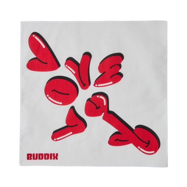 LOVE YOU Mini Bandanna 詳細画像 White 1