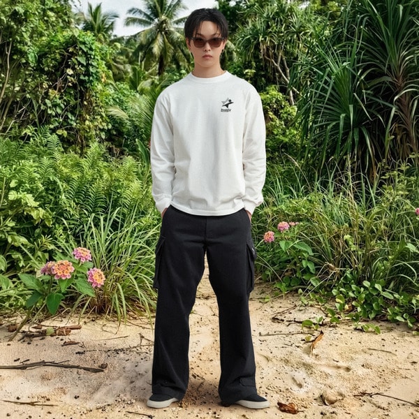 STAR LOGO LS TEE 詳細画像 White 9