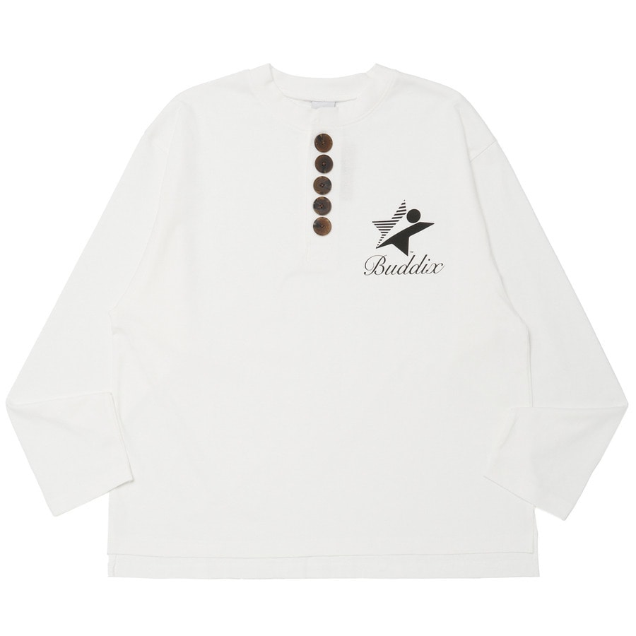 BIG BUTTON HENRY LS TEE | buddix | VERTICAL GARAGE OFFICIAL ONLINE