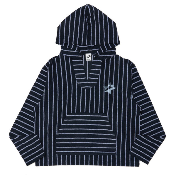 MEXICAN PILE STRIPE HOODIE 詳細画像 Navy 1