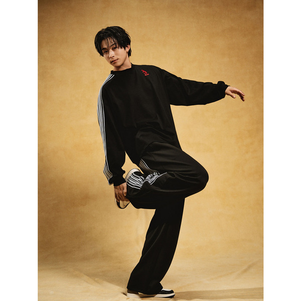 BWG 9LINE TRACK LS TEE 詳細画像 Black 11