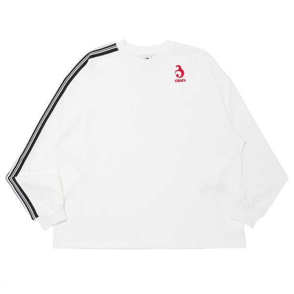 BWG 9LINE TRACK LS TEE 詳細画像 White 1