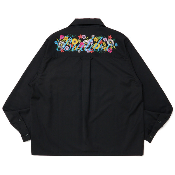 SF LINK OPEN-COLLAR LS SHIRT 詳細画像 Black 1