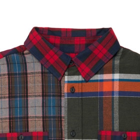 BACK LOGO CHECK FLANNEL SHIRT 詳細画像