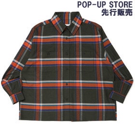 BACK LOGO CHECK FLANNEL SHIRT