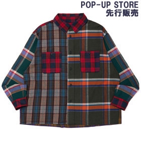 BACK LOGO CHECK FLANNEL SHIRT
