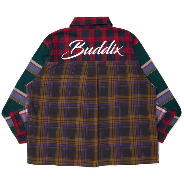 BACK LOGO CHECK FLANNEL SHIRT 詳細画像 Green&times;Orange 8