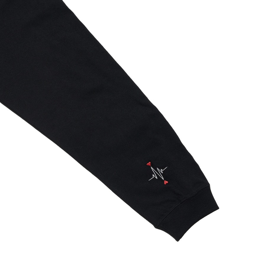 今月のお買得品 HYSFORM Emblem Logo Tee LS ブラック Sサイズ - トップス