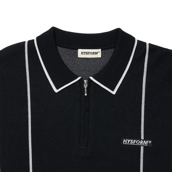 HALF ZIP KNIT POLO 詳細画像