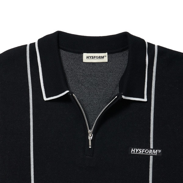 HALF ZIP KNIT POLO 詳細画像