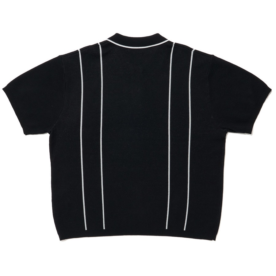 HALF ZIP KNIT POLO 詳細画像 Black 1