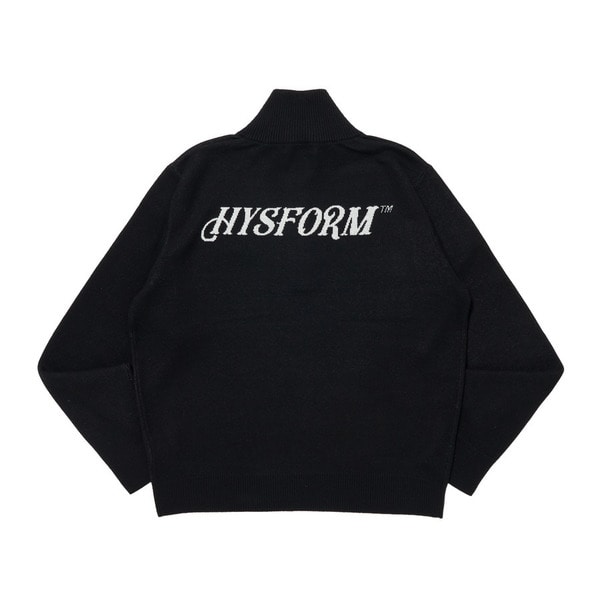 EMBLEM HALF ZIP KNIT 詳細画像 Black 1
