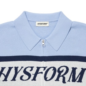 FULL ZIP LINE KNIT SS POLO 詳細画像