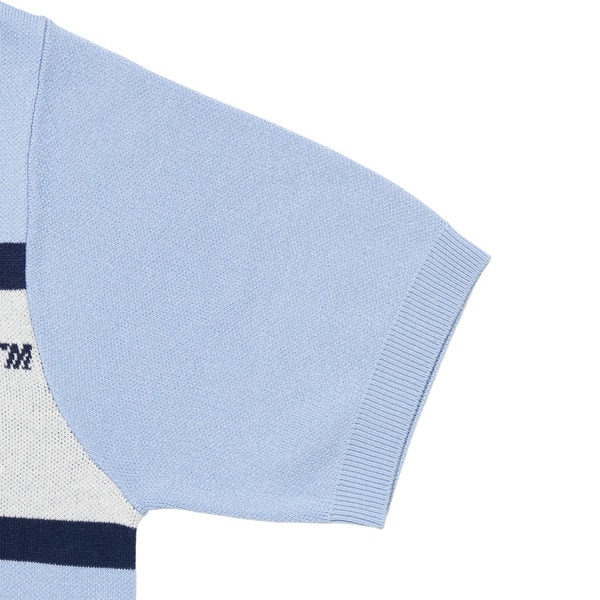 FULL ZIP LINE KNIT SS POLO 詳細画像 Sax 3