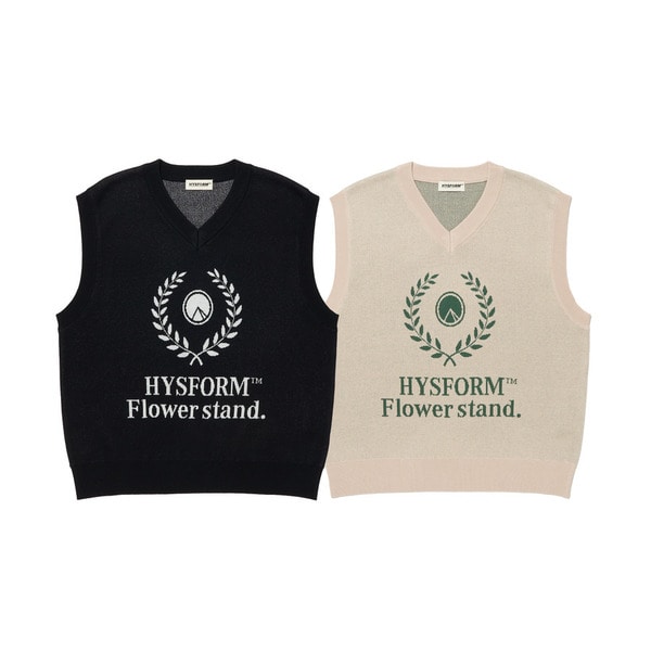 FLOWER STAND KNIT VEST 詳細画像 Black 8