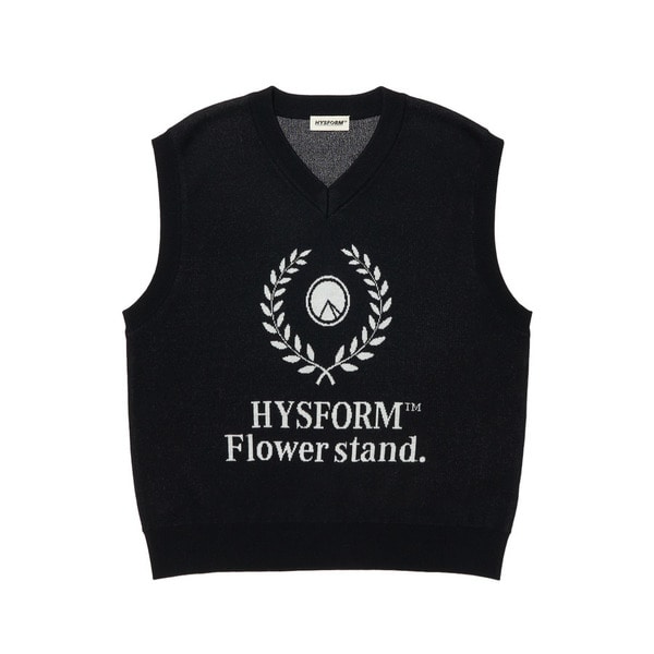 FLOWER STAND KNIT VEST 詳細画像 Black 1