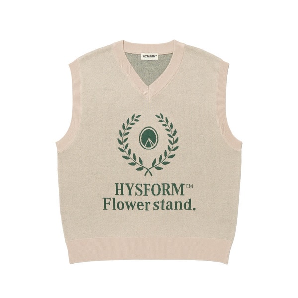 FLOWER STAND KNIT VEST 詳細画像 Beige 1