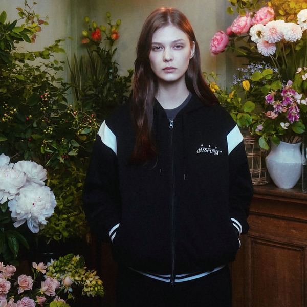 VARSITY ZIP HOODIE 詳細画像 Black 6