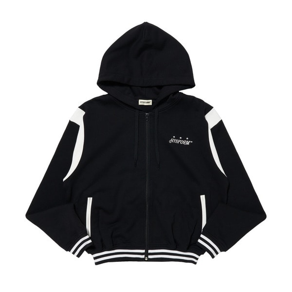 VARSITY ZIP HOODIE 詳細画像 Black 1