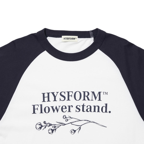 FLOWER STAND LS RAGLAN TEE 詳細画像 Burgundy 2