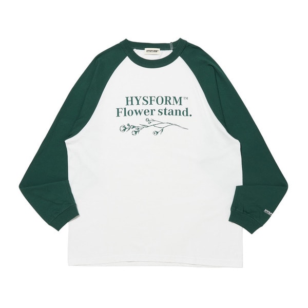 FLOWER STAND LS RAGLAN TEE 詳細画像 Green 1