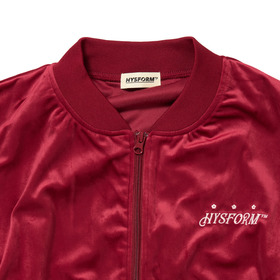 FULL ZIP VARSITY VELOUR JACKET 詳細画像