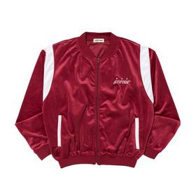 FULL ZIP VARSITY VELOUR JACKET