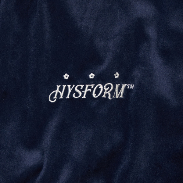 FULL ZIP VARSITY VELOUR JACKET 詳細画像 Navy 3