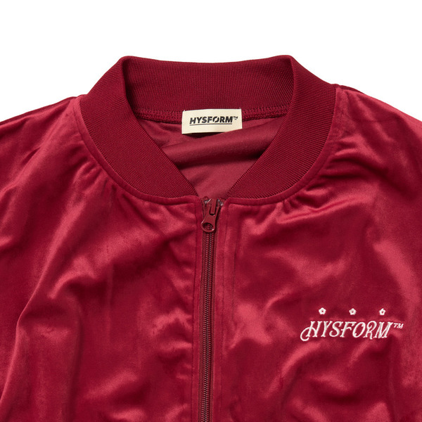 FULL ZIP VARSITY VELOUR JACKET 詳細画像 Navy 5