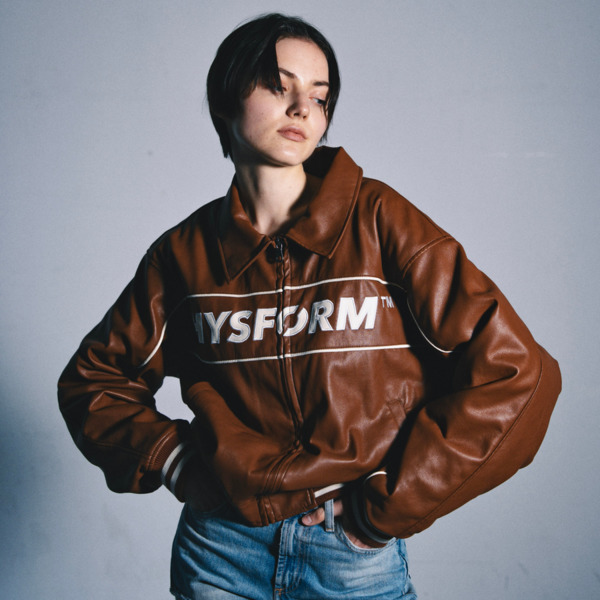 FAUX LEATHER WING JACKET 詳細画像 Brown 9