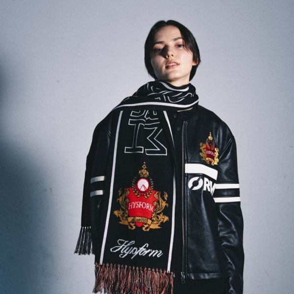 COAT OF ARMS MUFFLER 詳細画像 Black 7