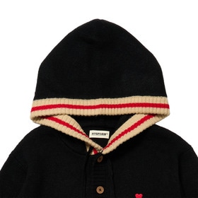 KNIT BUTTON HOODIE 詳細画像