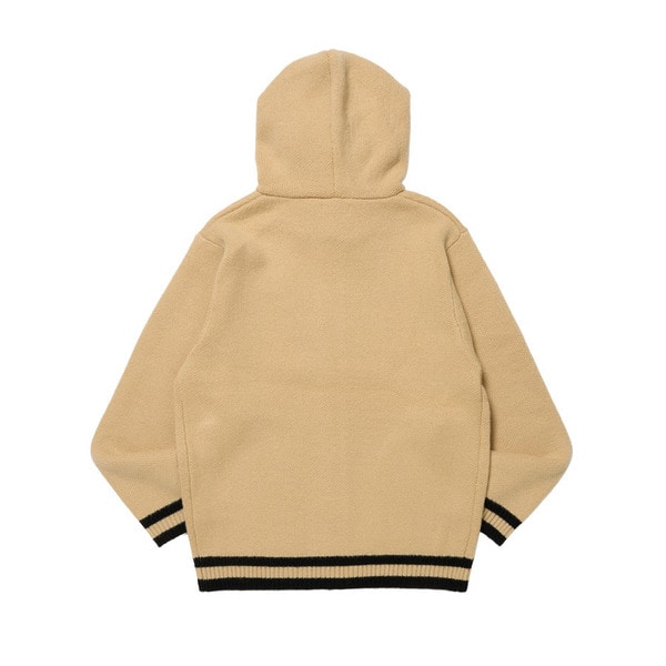 KNIT BUTTON HOODIE 詳細画像 Beige 1