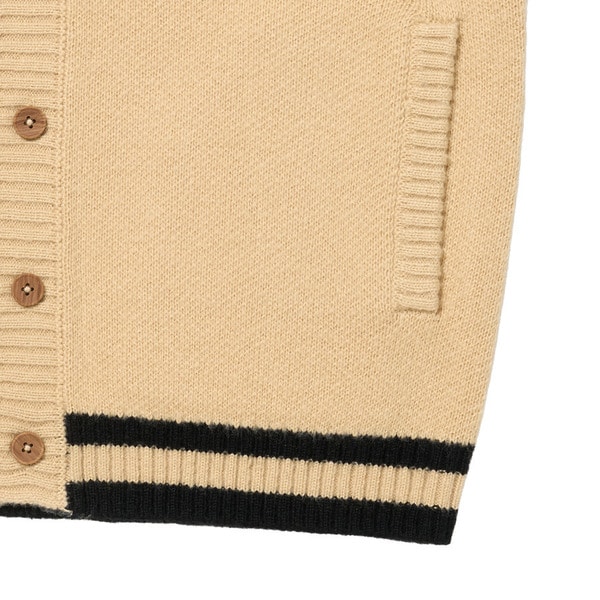 KNIT BUTTON HOODIE 詳細画像 Beige 3