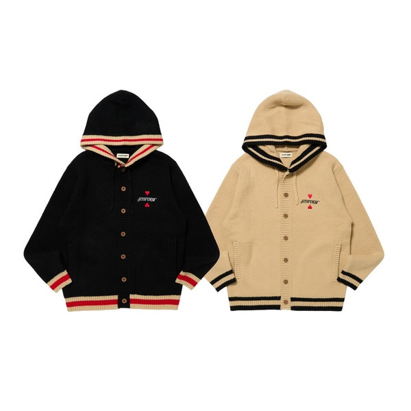 KNIT BUTTON HOODIE 詳細画像 Beige 8