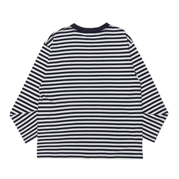 SCRIPT BORDER L/S TEE 詳細画像 Navy 1