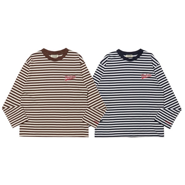 SCRIPT BORDER L/S TEE 詳細画像 Navy 10