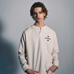 HENRY NECK WAFFLE L/S TEE 詳細画像