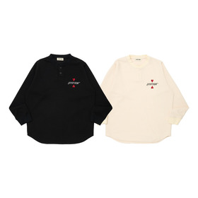 HENRY NECK WAFFLE L/S TEE 詳細画像
