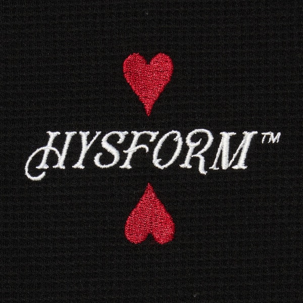 HENRY NECK WAFFLE L/S TEE 詳細画像 Black 4