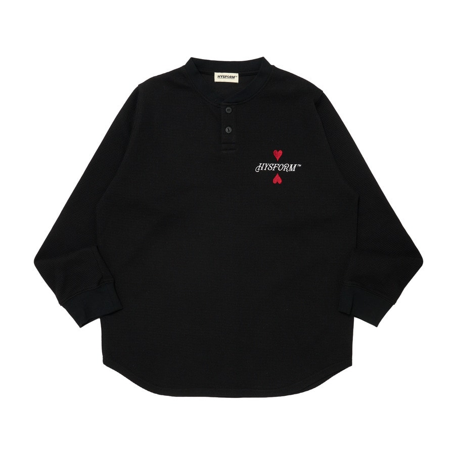 HYSFORM HENRY NECK WAFFLE L/S TEE Tシャツ HENRY NECK WAFFLE L/S TEE | HYSFORM™ | VERTICAL GARAGE OFFICIAL