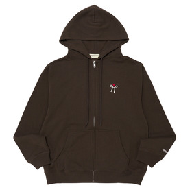 RIBBON TIE FULL ZIP HOODIE