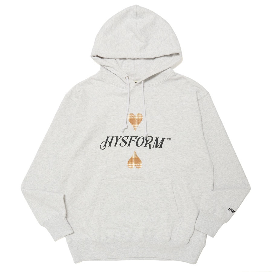 HEARTS PULLOVER HOODIE(PLAID) | HYSFORM™ | VERTICAL GARAGE