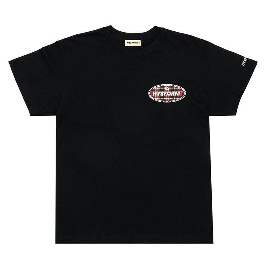 EMBLEM SS TEE(PLAID) | HYSFORM™ | VERTICAL GARAGE OFFICIAL ONLINE