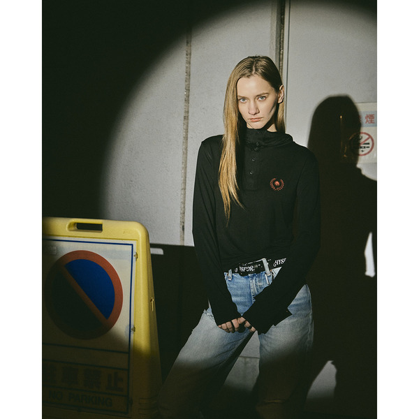 LAUREL HOODED LS TEE 詳細画像 Black 12