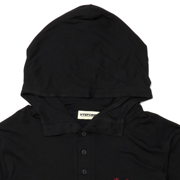 LAUREL HOODED LS TEE 詳細画像 Black 7