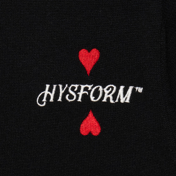 HEARTS CREWNECK KNIT SWEATER 詳細画像 Black 2
