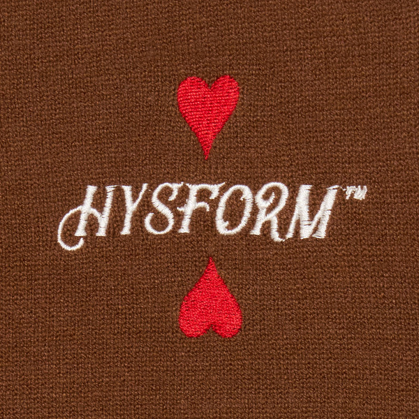 HEARTS CREWNECK KNIT SWEATER 詳細画像 Black 6